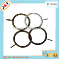 flexible shower curtain rod with metal rings eyelet